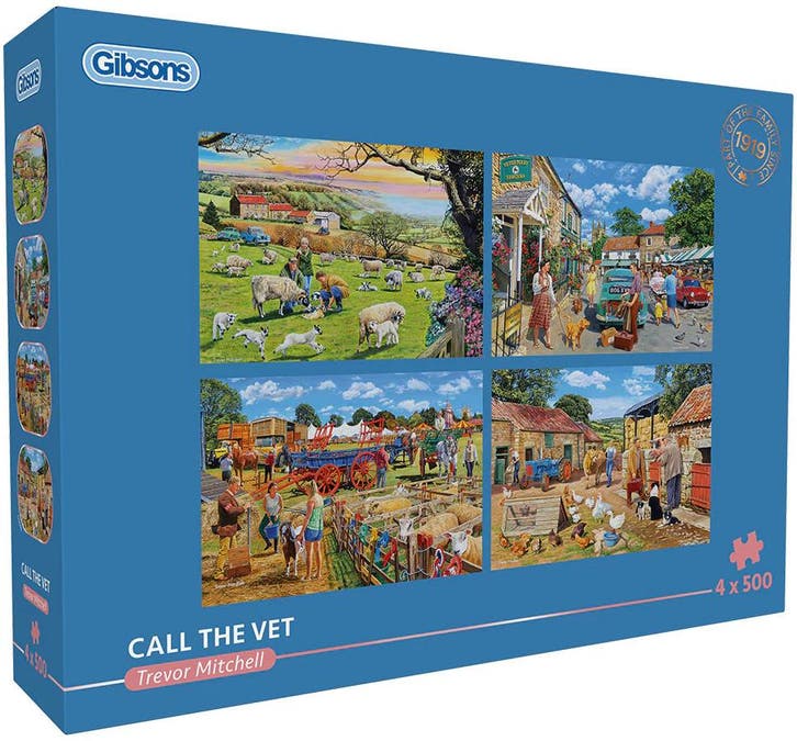 Trevor Mitchell - Call the Vet Puzzel (4x500 stukjes) |, Hobby en Vrije tijd, Denksport en Puzzels, Nieuw, Verzenden