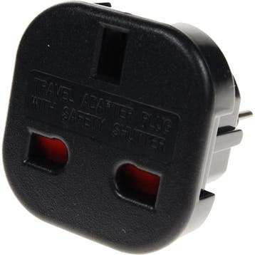 UK naar EU Reisstekker Adapter – Zwart, Ophalen of Verzenden, Nieuw