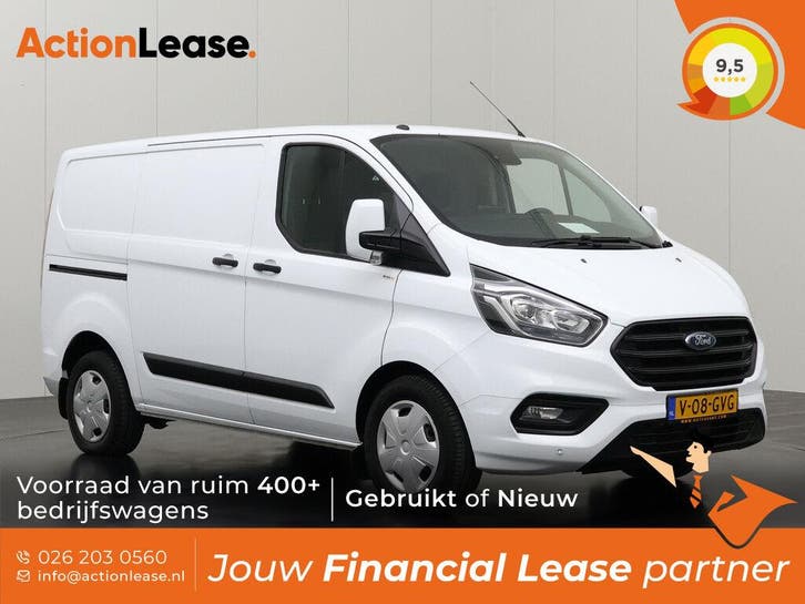 Ford Transit Custom 20TDCI Wit occasion, Auto's, Bestelauto's, Te koop, Automaat, Financial lease, BTW verrekenbaar, Diesel, Wit