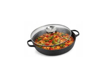 Veiling - Gietijzeren Braadpan 35cm, Huis en Inrichting, Keuken | Potten en Pannen, Nieuw