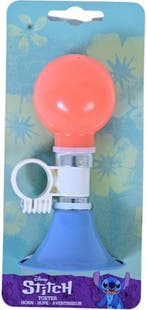 Volare Disney Stitch fietstoeter kind Koraal/Blauw, Verzenden, Nieuw