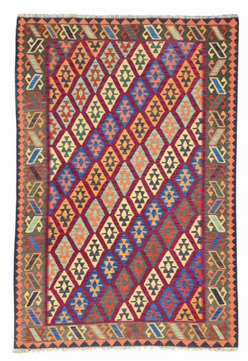 Afgan tribal kelim 260x176 handgeweven wollen vloerkleed, 200 cm of meer,  Perzisch tapijt kelim killim wollen vloerkleed handgeknoopt 