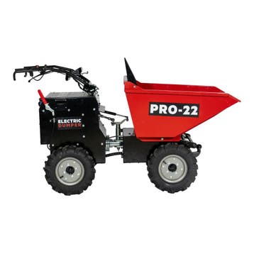 PRO-22 D300E-KM Accu Mini Dumper / Kruiwagen (4WD) - Accu, Tuin en Terras, Nieuw
