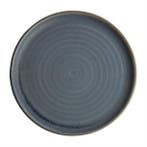 Canvas ronde borden met smalle rand | blauw graniet | 26,..., Verzenden