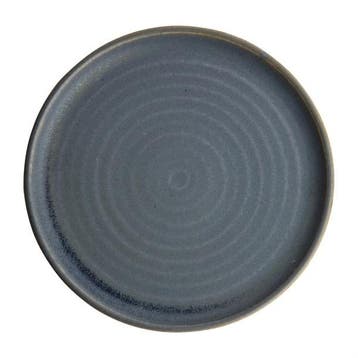 Canvas ronde borden met smalle rand | blauw graniet | 26,..., Verzenden