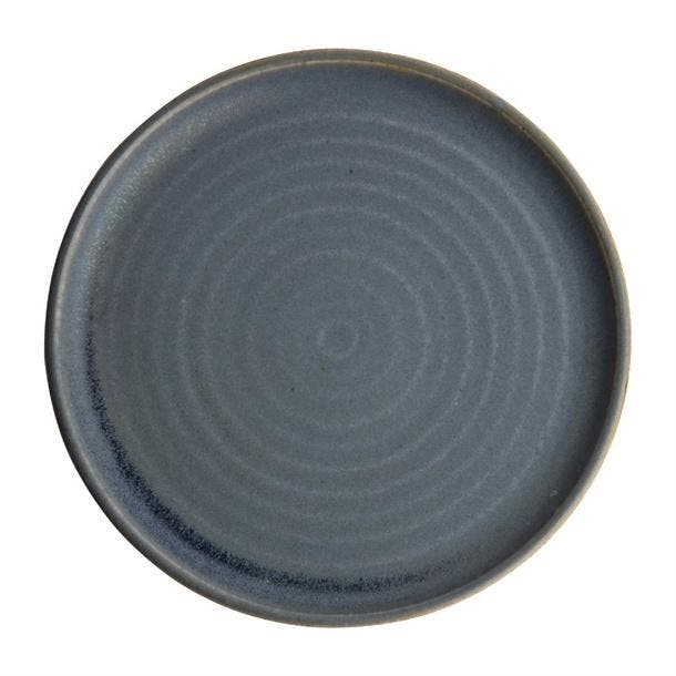 Canvas ronde borden met smalle rand | blauw graniet | 26,..., Zakelijke goederen, Horeca | Overige, Verzenden