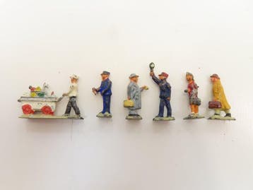 Märklin H0 - 0201 - Modeltreinfiguren (6) - 6 vintage, Hobby en Vrije tijd, Modeltreinen | H0, Nieuw