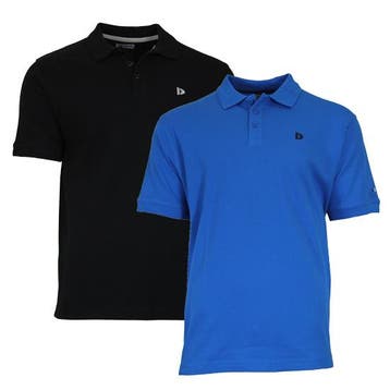 Donnay Donnay Heren - 2-Pack - Polo shirt Noah - Zwart &, Verzenden, Nieuw