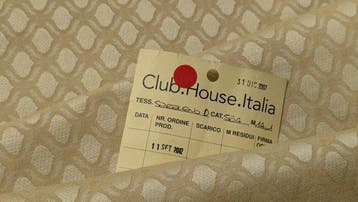 Luxury Jacquard Fabric Club House Italia – Motivo Geometrico