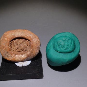 Oud-Egyptisch Terracotta Mal voor het maken van een, Verzamelen