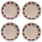 Boerenbont plat Lunchbord 24cm set van 4 stuks (Huishouden), Huis en Inrichting, Keuken | Servies, Verzenden, Nieuw