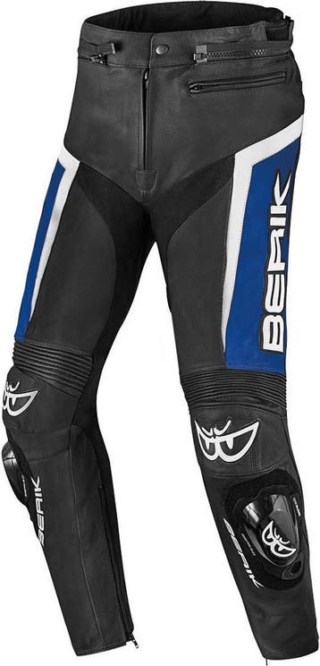 Berik Misle Zwart Blauw Wit Leren Motorbroek, Nieuw met kaartje, Broek | leer, Berik, Heren