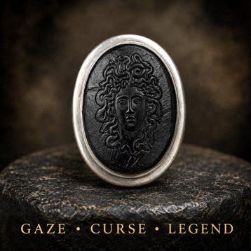 Zilver, Grand Tour-geïnspireerde Griekse mythologie Medusa