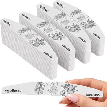 Soulima Nagelvijlen 100 stuks 100/180 grijs zebra, smalle..., Ophalen of Verzenden, Nieuw