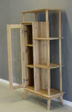 Kleine retro servieskast teakhout voordelig bij Indoteak, Teakhout, Nieuw, 50 tot 100 cm, Met plank(en)