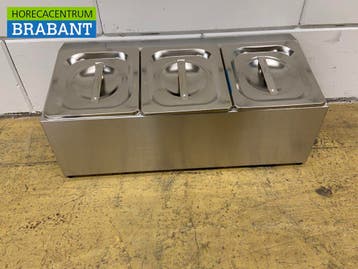 RVS GN bakhouder 3 x 1/6 gastronorm GN 50,5 cm Horeca, Ophalen of Verzenden, Nieuw in verpakking