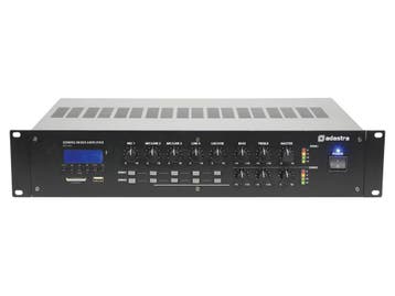 Adastra RM1202 100V Mixer-versterker 2x 120W 2 Zones Met USB, Verzenden, Nieuw, Overige merken