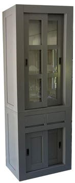 Buffetkast grijs Hasselt 80cm, Ophalen of Verzenden, Nieuw