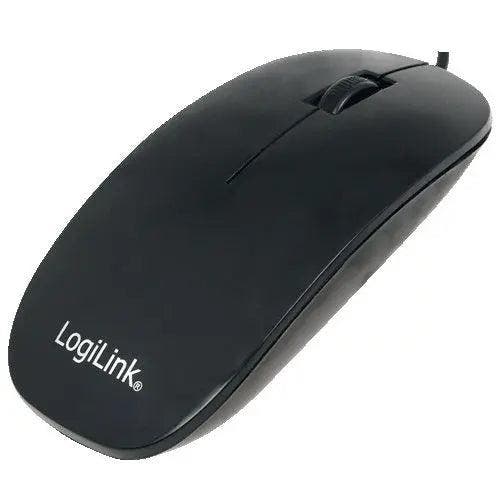 LogiLink optische muis ID0063 USB 1000dpi zwart, Computers en Software, Muizen, Ophalen of Verzenden