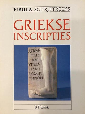 Griekse inscripties - Cook, Verzenden, Gelezen