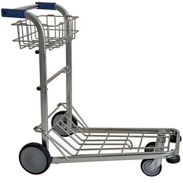 Koffer Transportwagen | 2 Vaste Wielen (Ø200mm) + 2, Verzenden, Nieuw in verpakking