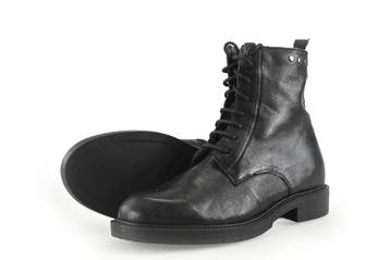 Linea Zeta Veterboots in maat 38 Zwart, Kleding | Dames, Verzenden, Zwart, Overige typen, Zo goed als nieuw