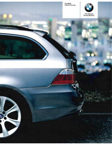 2006 BMW 5 SERIE TOURING BROCHURE ENGELS, Nieuw, BMW, Author