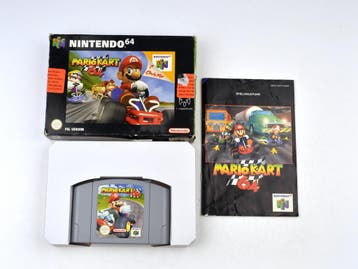 Mario Kart 64 [Nintendo 64], Spelcomputers en Games, Games | Nintendo 64, Ophalen of Verzenden, Zo goed als nieuw