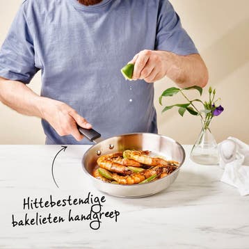 Brabantia Enjoyment Koekenpan Ø 28 cm – Premium – RVS - 90%, Verzenden, Nieuw