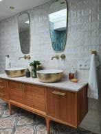 Wastafelmeubel | Vintage | Sixties | Retro, Verzenden, Zo goed als nieuw, Wastafelkast