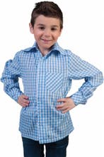 Tiroler blouse kind blauw, Ophalen of Verzenden, Nieuw