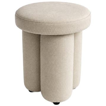 101 Copenhagen Poef Big Foot - Linen, Ophalen of Verzenden, Gebruikt, Rond
