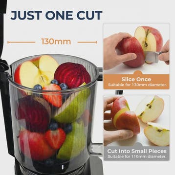 ROUNY Slow Juicer - Krachtige Cold Press Sapcentrifuge, Filt, Witgoed en Apparatuur, Juicers, Verzenden, Nieuw