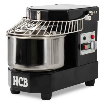 HCB Spiraalkneder - 8 liter - zwart - 230V - RVS, Verzenden, Nieuw in verpakking