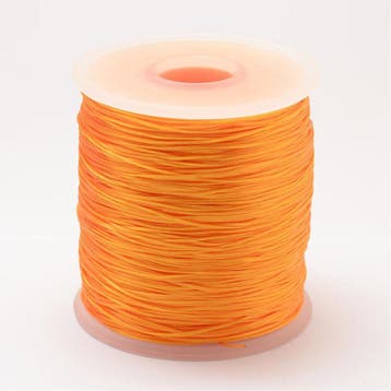5 meter plat elastisch draad 0,2mm orange, Ophalen of Verzenden, Nieuw, Draad