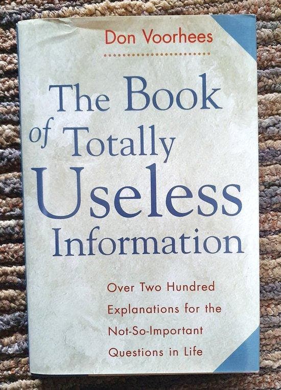 The Book of Totally Useless Information 9781567312669, Boeken, Taal | Engels, Gelezen, Verzenden