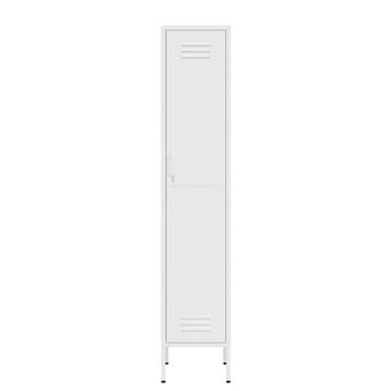 Lockerkast | Kledingkast | 35x50x180cm | Metaal | Wit, Verzenden, Nieuw