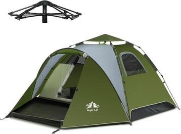 Night Cat koepeltent 320cm | Tweedekansje | OP=OP, Caravans en Kamperen, Tenten, Ophalen of Verzenden, Zo goed als nieuw, Tot en met 4