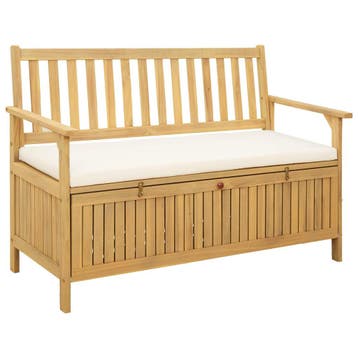 vidaXL Opslagbank 2 -Seater 120 x 63 x 84 cm Rechthoekig, Tuin en Terras, Verzenden, Nieuw