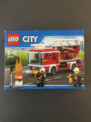 Lego Set - 60107 - City - Fire Ladder Truck, Nieuw