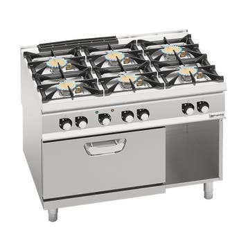 GGM Gastro | Gasfornuis - 64,68kW - 6 branders - incl. |, Witgoed en Apparatuur, Verzenden, Nieuw, Inbouw