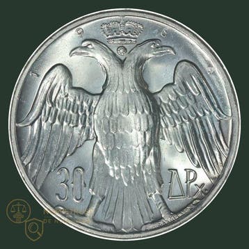 Griekenland. 30 Drachmai 1964 (Royal Wedding) QUALITY