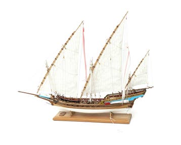 Een modelship van een Italiaanse Xebec, Hobby en Vrije tijd, Modelbouw | Boten en Schepen, Nieuw