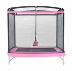 Kindertrampoline 126x193cm | Roze | Nieuw | Beperkte Voor..., Kinderen en Baby's, Speelgoed | Buiten | Trampolines, Ophalen of Verzenden