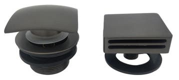 Wiesbaden knop/plug gunmetal vierkant, Ophalen of Verzenden, Nieuw
