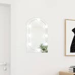 vidaXL Spiegel met LED-verlichting boog 60x40 cm glas, Huis en Inrichting, Woonaccessoires | Spiegels, Verzenden, Nieuw