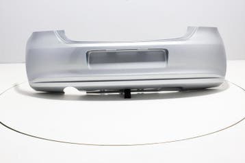 Achterbumper +Uitlaatgat Volkswagen Polo 6R REFLEXSILVER (LA, Volkswagen, Nieuw, Ophalen of Verzenden, Achter
