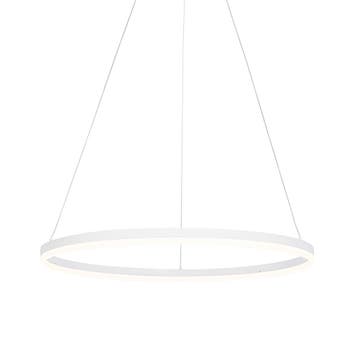 Design hanglamp wit 80 cm incl. LED 3-staps dimbaar - Anello, Verzenden, Nieuw, Design