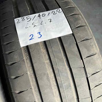 2 x Continental SportContact 7 285-40-22 Zomerbanden 4,5mm, Auto-onderdelen, Banden en Velgen, Gebruikt, 285 mm, Overige maten