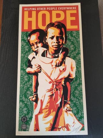 Shepard Fairey (OBEY) (1970) - Hope for Darfur